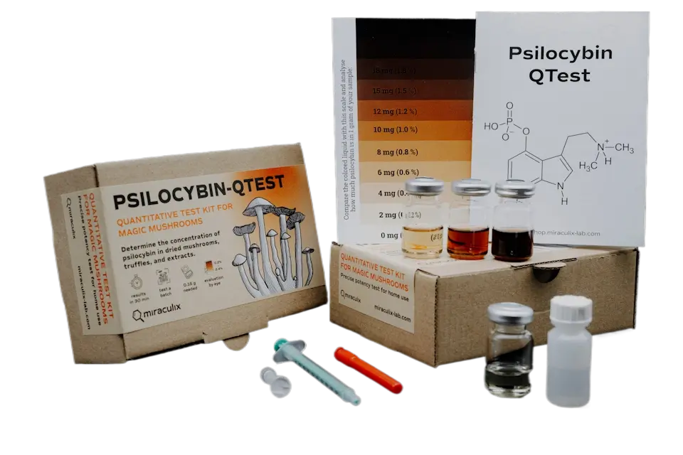 Psilocybin QTest mit Materialien