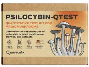 Psilocybin-Testkit für Pilze und Extrakte - Quantitativer Test für magische Pilze zur Messung der Psilocybin-Konzentration mit schnellen Ergebnissen.