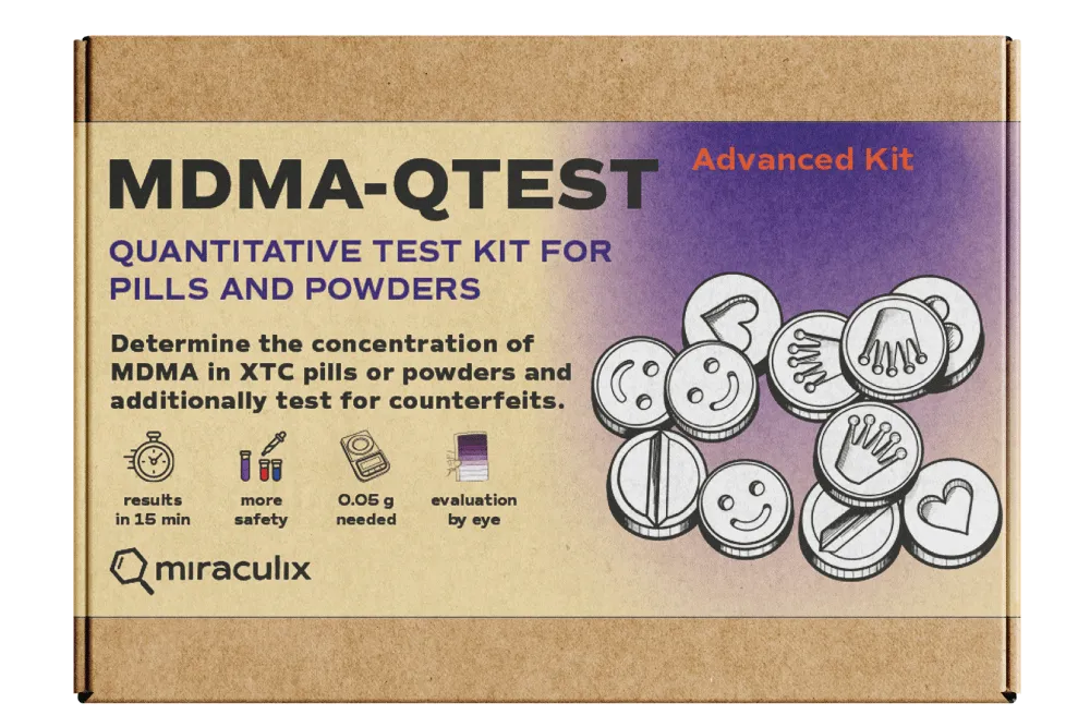 MDMA advanced QTest Front Label